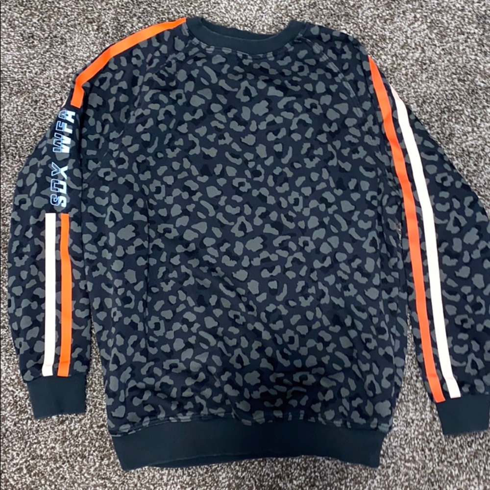 Sarah’s Day camo sweatshirt